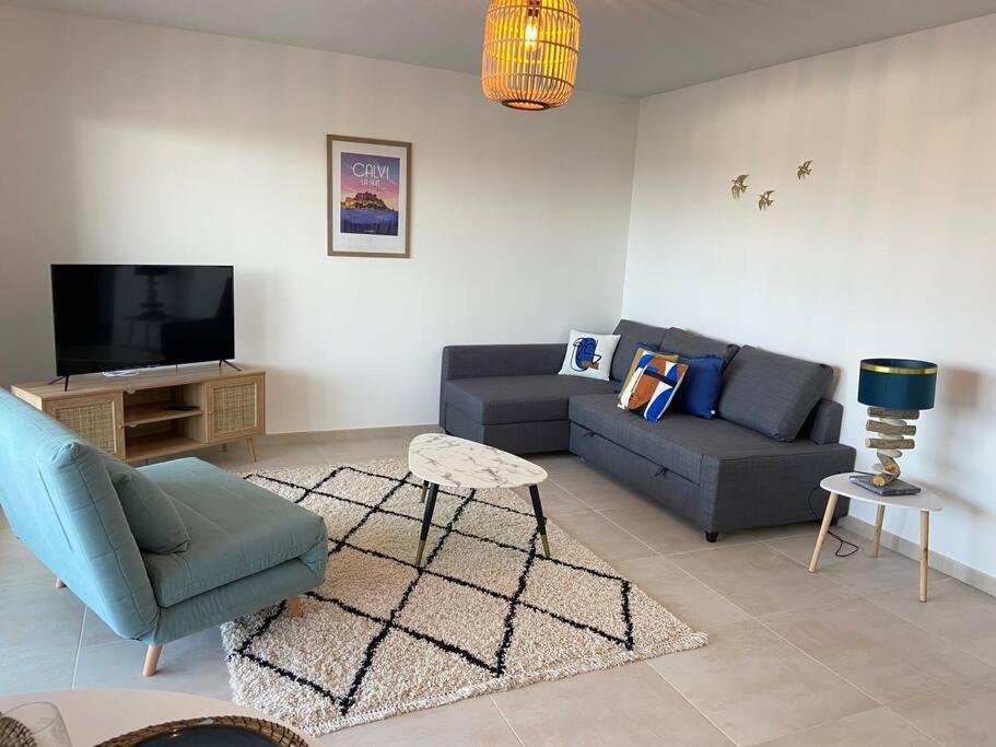 Exceptionnelle Vue Mer Calvi - Piscine - T2 Экстерьер фото