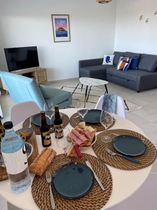 Exceptionnelle Vue Mer Calvi - Piscine - T2 Экстерьер фото